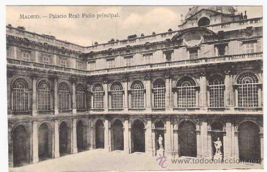 Cartes Postales: TARJETA POSTAL DE MADRID.PALACIO REAL- PATIO PRINCIPAL.