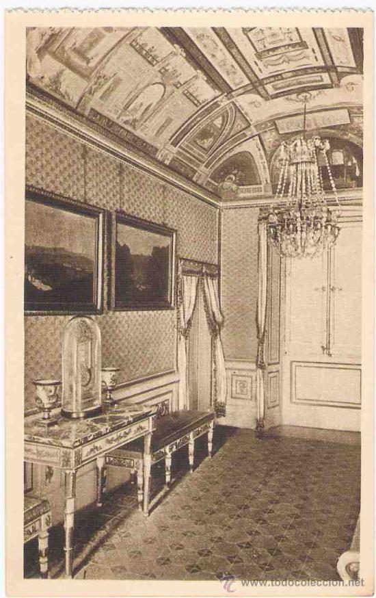Postcards: TARJETA POSTAL DE MADRID.ESCORIAL. CASITA  DEL PRINCIPE. SALA JAPELI. HAUSER Y MENET.