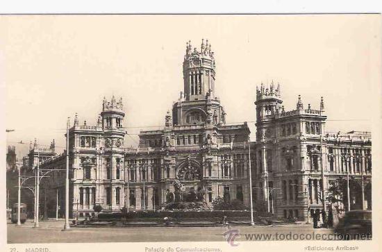 Postales: TARJETA POSTAL DE MADRID.29. PALACIO DE COMUNICACIONES. EDICIONES ARRIBAS.