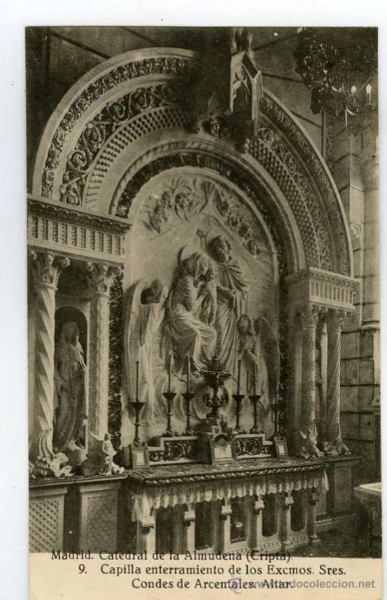 Postales: LOTE 10 POSTALES  MADRID CATEDRAL DE LA ALMUDENA CRIPTA - Foto 3