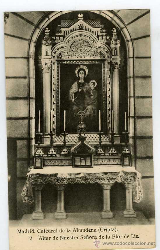 Postales: LOTE 10 POSTALES  MADRID CATEDRAL DE LA ALMUDENA CRIPTA - Foto 11