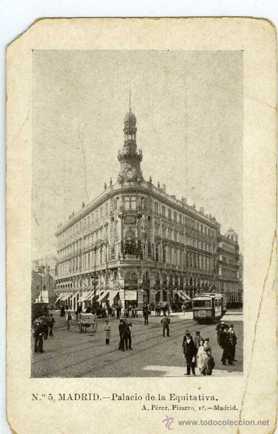 Postales: POSTAL MADRID PALACIO DE LA EQUITATIVA - Foto 1