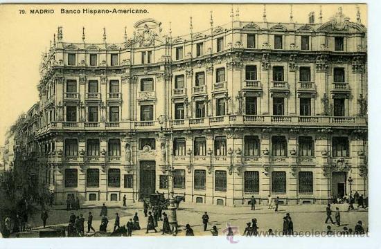 Postales: POSTAL MADRID BANCO HISPANO AMERICANO - Foto 1