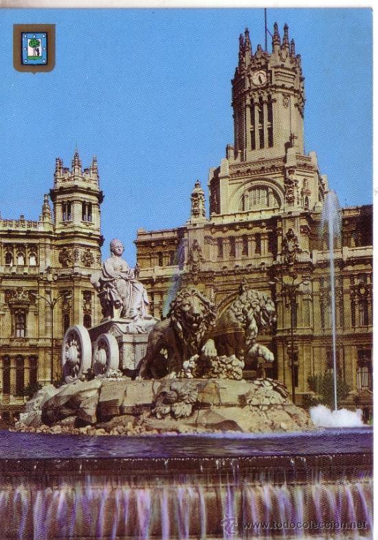 Postales: MADRID - CIBELES Y PALACIO DE COMUNICACIONES - Foto 1