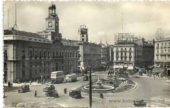 Postales: PUERTA DEL SOL DE MADRID - Foto 1