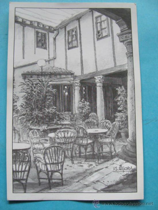 Postais: POSTAL DE CHINCHÓN, MADRID. CAFÉ DE LA IBERIA - RESTAURANTE. ESTILO PLUMILLA ANTIGUA. 663.