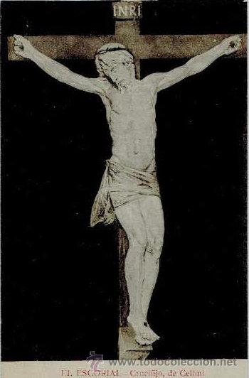 Postales: EL ESCORIAL - Crucificijo, de Cellini. Sin circular - Foto 1