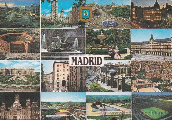 Postales: Madrid diversos aspectos (escrita) - Foto 1