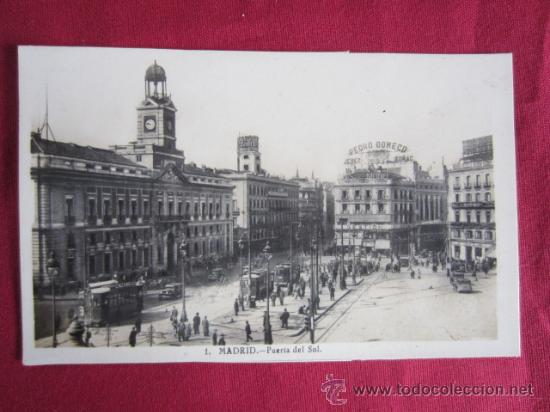 Postales: MADRID -  PUERTA DEL SOL - Foto 1