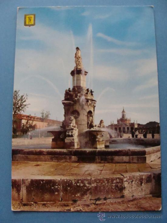 Postais: POSTAL DE ARANJUEZ, MADRID. AÑO 1964. PLAZA SAN ANTONIO, FUENTE MARI BLANCA. 1104.