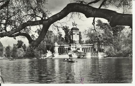 Postales: MADRID ESTANQUE DEL RETIRO ESCRITA - Foto 1