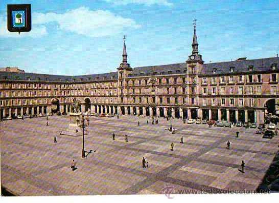 Postales: Madrid Plaza Mayor.Escrita. - Foto 1