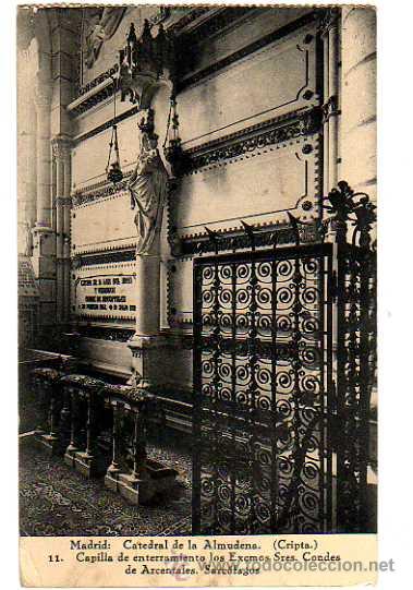 Postales: Madrid. Catedral de la Almudena. Cripta. Escrita 1941 - Foto 1