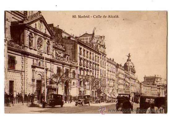 Postales: Madrid. Calle de Alcal&aacute;.Escrita - Foto 1