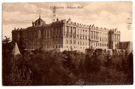Postales: Madrid. Palacio Real. Escrita - Foto 1