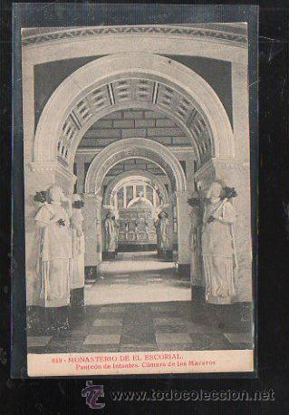 Postais: TARJETA POSTAL DEL MONASTERIO DEL ESCORIAL. PANTEON DE INFANTES. CAMARA DE LOS MACEROS.