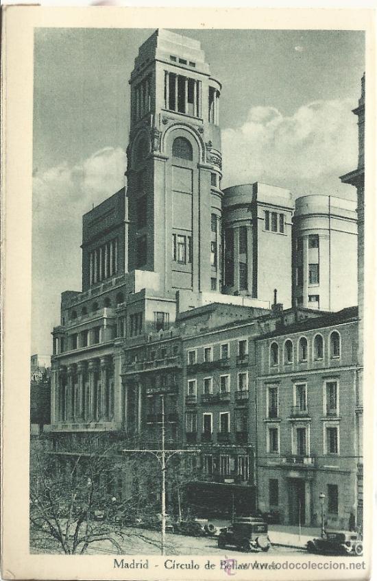 Postales: MADRID CIRCULO DE BELLAS ARTES SIN ESCRIBIR - Foto 1