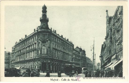 Postales: MADRID CALLE E ALCALA SIN ESCRIBIR - Foto 1