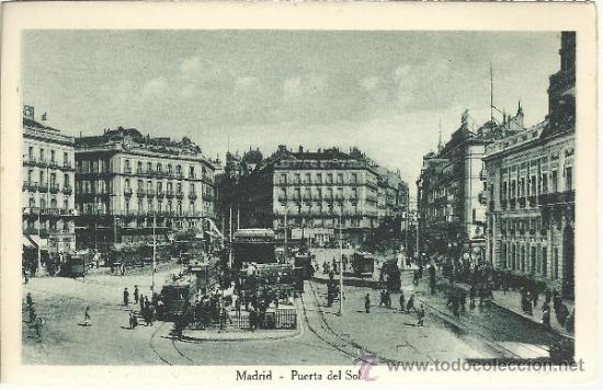 Postales: MADRID PUERTA DEL SOL SIN ESCRIBIR - Foto 1