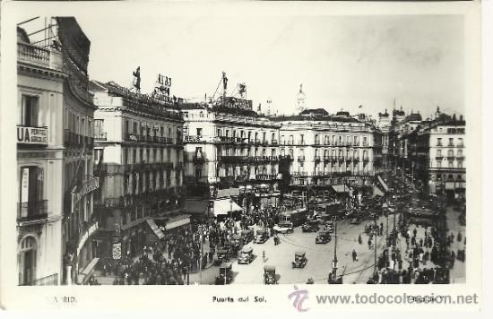 Postales: MADRID PUERTA DEL SOL SIN ESCRIBIR - Foto 1