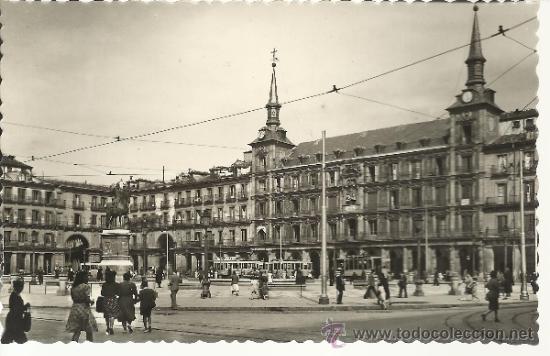 Postales: MADRID PLAZA MAYOR EECRITA - Foto 1