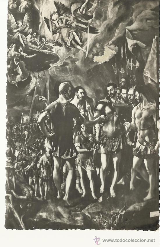 Postales: MADRID MONASTERIO ESCORIAL EL GRECO ESCRITA - Foto 1