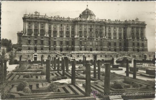 Postales: MADRID  PALACIO REAL ESCRITA - Foto 1