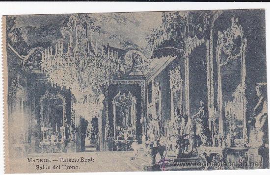 Postkarten: Madrid Palacio Real Sal&oacute;n del Trono (escrita)