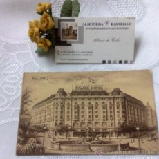Postales: GLASERFELD & JACOBY, BERLIN.- HOTEL PALACE, MADRID.- ANTIGUA POSTAL.. Lote 34043980