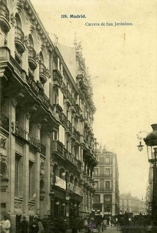 Postales: POSTAL MADRID CARRERA DE SAN JERONIMO - Foto 1