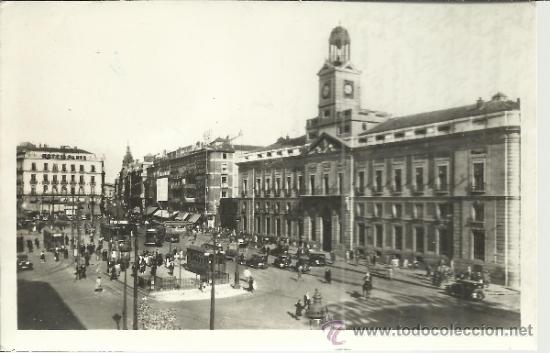 Postales: MADRID PUERTA DEL SOL ESCRITA - Foto 1