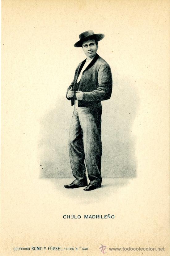 Postais: Chulo madrile&ntilde;o. Colecci&oacute;n Romo y F&uuml;ssel