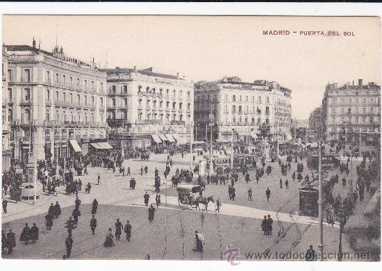 Postales: Madrid Puerta del Sol (sin circular) - Foto 1