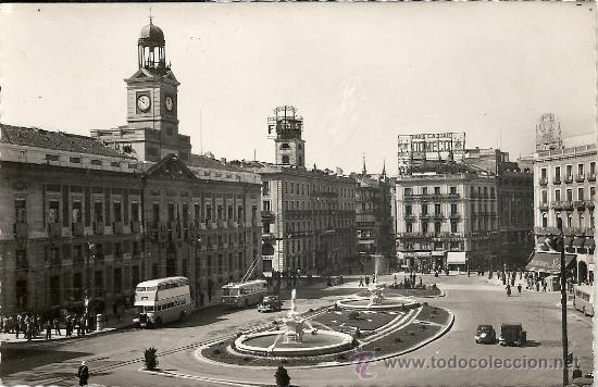 Postales: MADRID, PUERTA DEL SOL N&ordm; 30, DOMINGUEZ. - Foto 1