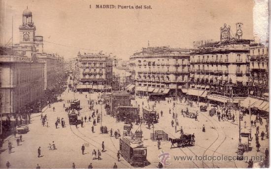 Postales: MADRID - PUERTA DEL SOL - HAUSER Y MENET - Foto 1