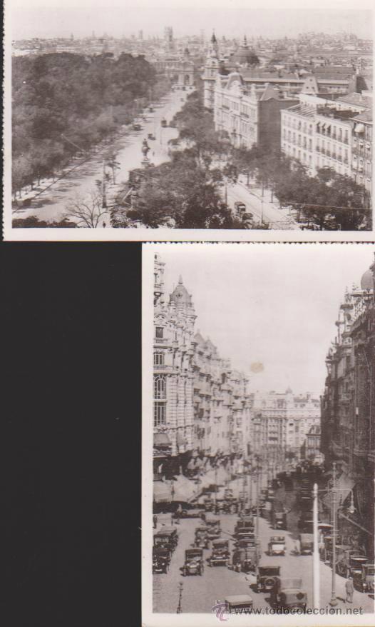 Cartoline: Madrid.- lote de 2 postales.