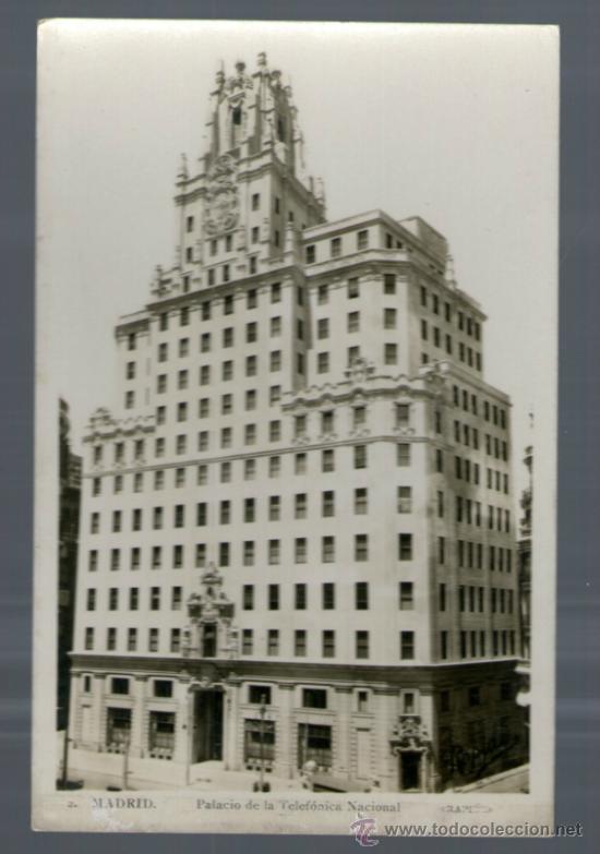 Postales: MADRID PALACIO DE LA TELEFONICA NACIONAL - Edici&oacute;n RAPIDE - Postal - Foto 1