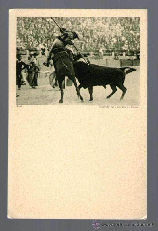 Postales: MADRID UNA CORRIDA DE TOROS - Edici&oacute;n E.M. - Postal - Foto 1