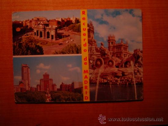 Postales: POSTAL RECUERDO DE  MADRID  ESCRITA - Foto 1