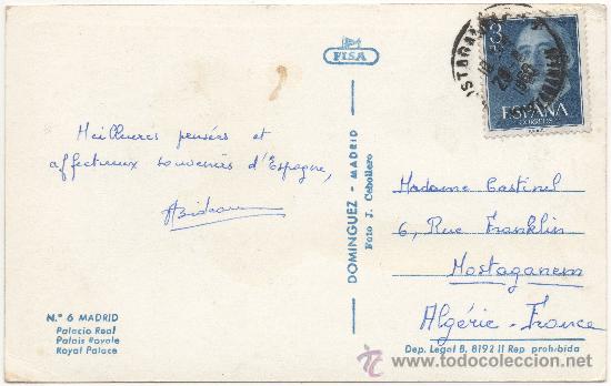 Postales: MADRID.- PALACIO REAL. (1960). - Foto 2
