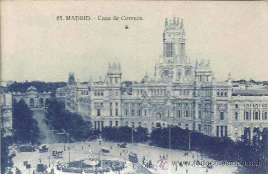Postales: MADRID CASA DE CORREOS ESCRITA - Foto 1