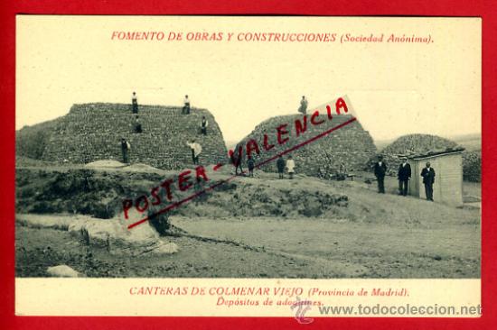 Postkarten: POSTAL CANTERAS COMENAR VIEJO, DEPOSITOS DE ADOQUINES , P75237