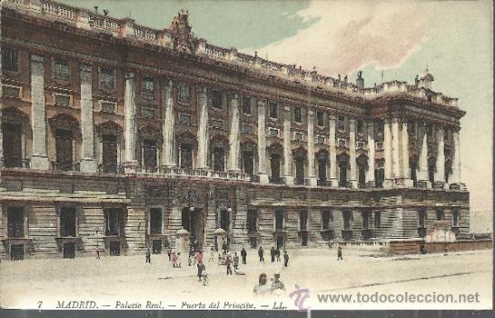 Postales: MADRID PALACIO REAL ESCRITA - Foto 1