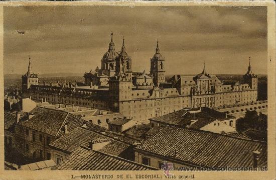 Postales: MONASTERIO DE EL ESCORIAL.Vista general - Foto 1