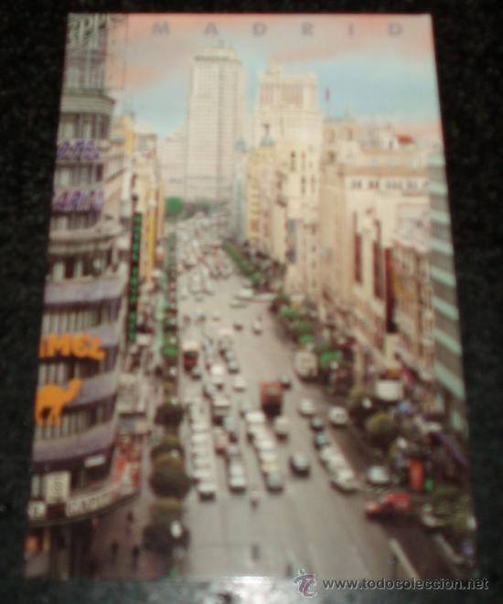 Postales: postal la gran via de Madrid  circulada - Foto 1