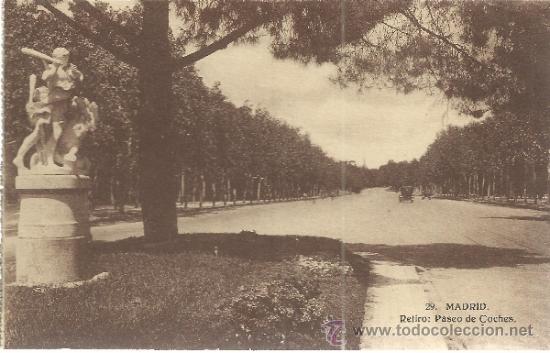 Postales: MADRID RETIRO SIN ESCRIBIR - Foto 1