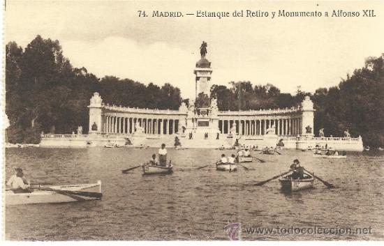 Postales: MADRID RETIRO SIN ESCRIBIR - Foto 1