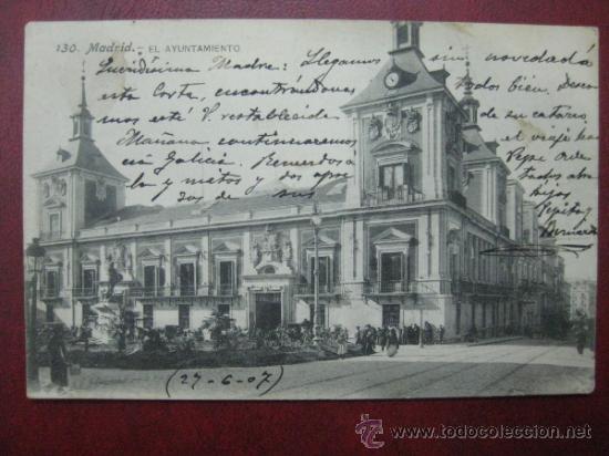 Postales: MADRID - EL AYUNTAMIENTO - Foto 1