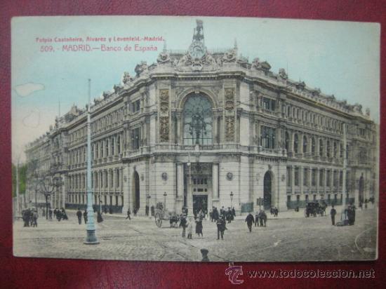 Postales: MADRID - BANCO DE ESPA&Ntilde;A - Foto 1