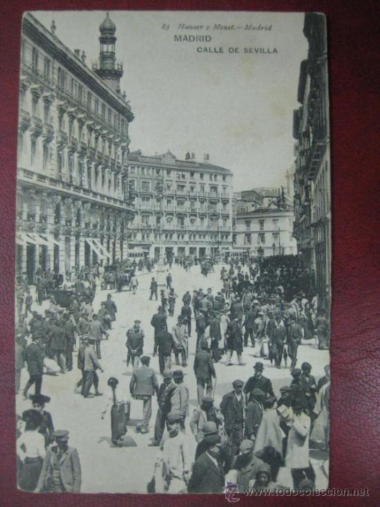 Postales: MADRID - CALLE DE SEVILLA - Foto 1